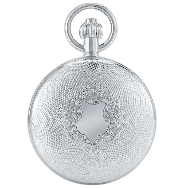 Elegant sølv automatisk lommeur