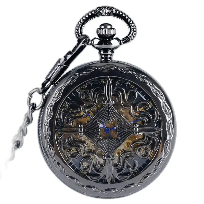 Mystic Hearth Automatisk lommeur Svart