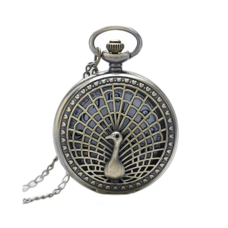 Birdy Vintage bronse halskjede lommeur