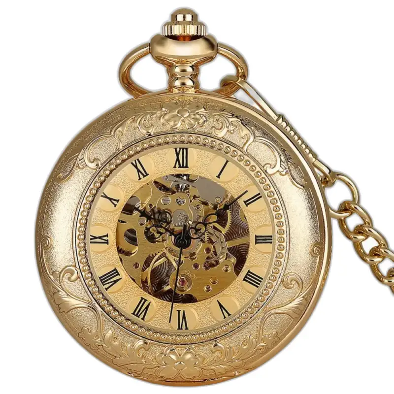 Golden Memory Luxe lommeur med en raffinert gullurskive