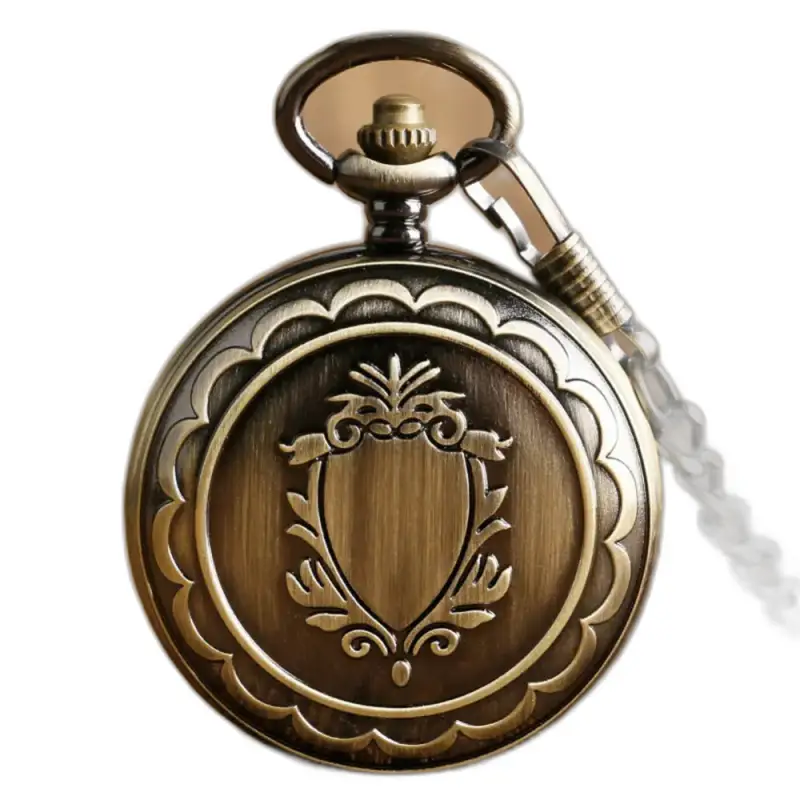 Mekanisk bronse lommeur i vintage stil, ideell for samlere