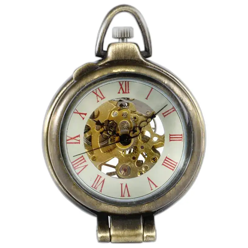 Vintage luksus mekanisk lommeur med antikk stil og elegant design