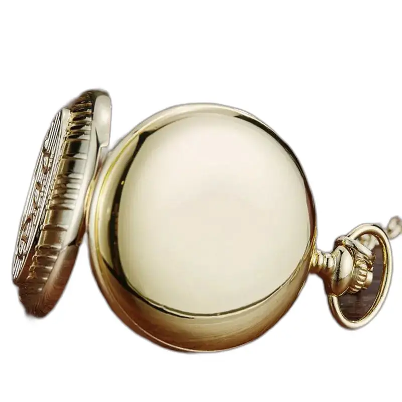 Bestefar Chic Quartz lommeur i gull, elegant og tidløst