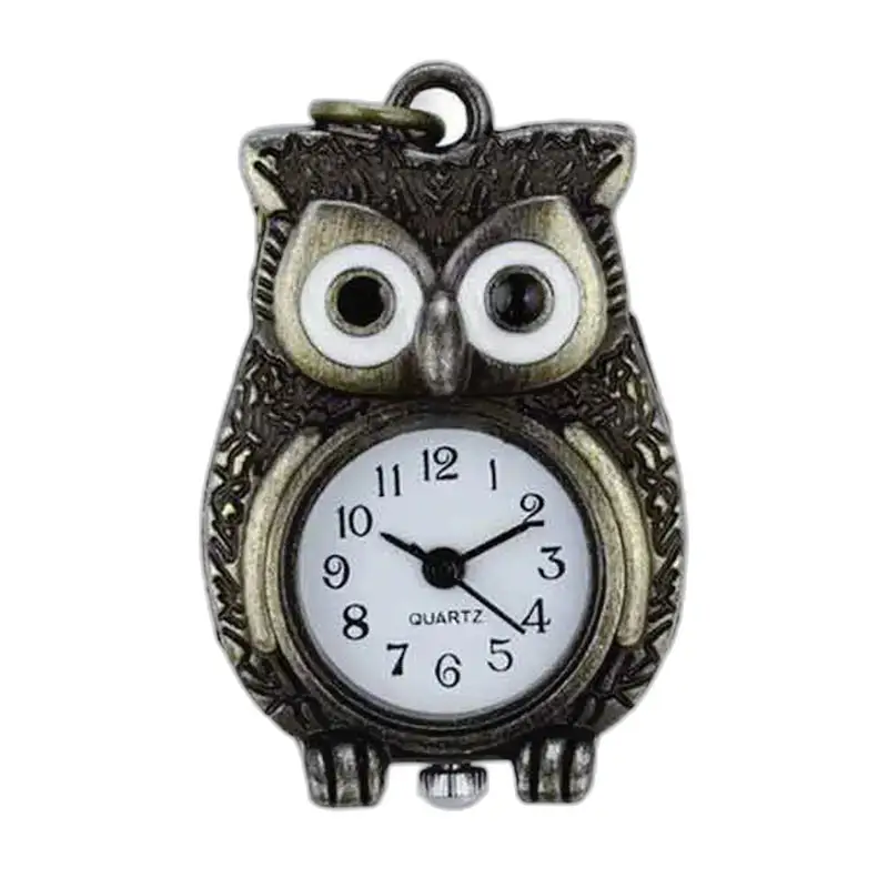 Elegant og original Owl Halskjede Klokke med ugleanheng