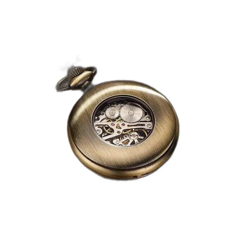 Lommeur Complication Modern Chic Bronze Gold med synlig mekanisme
