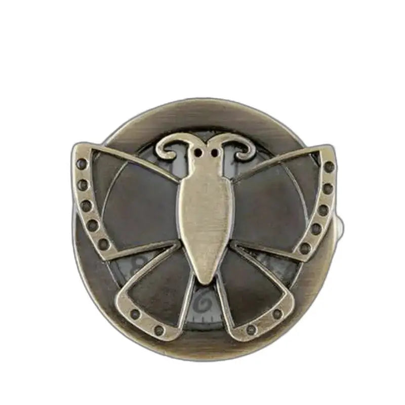 Vintage bronse sommerfuglbrosje, steampunk tilbehør for elegant sommerfuglklokke