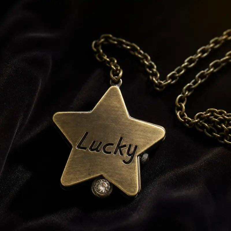 Kvarts Star Pendant Lommeklokke for kvinner