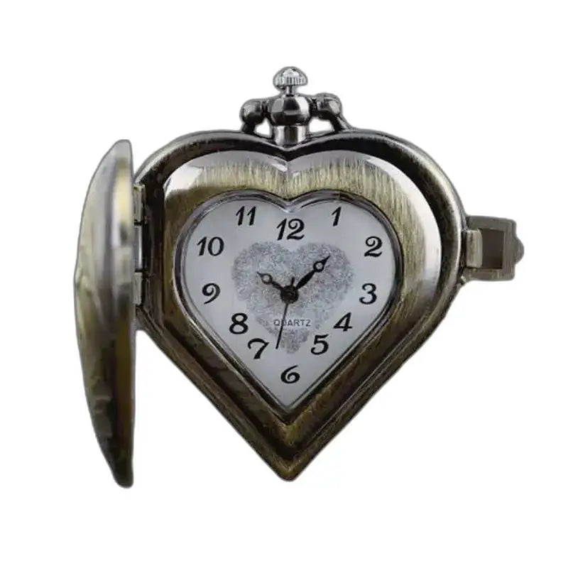 Elegant Heart Dame Pendant Watch med Quartz Movement og Heart Pocket Farm