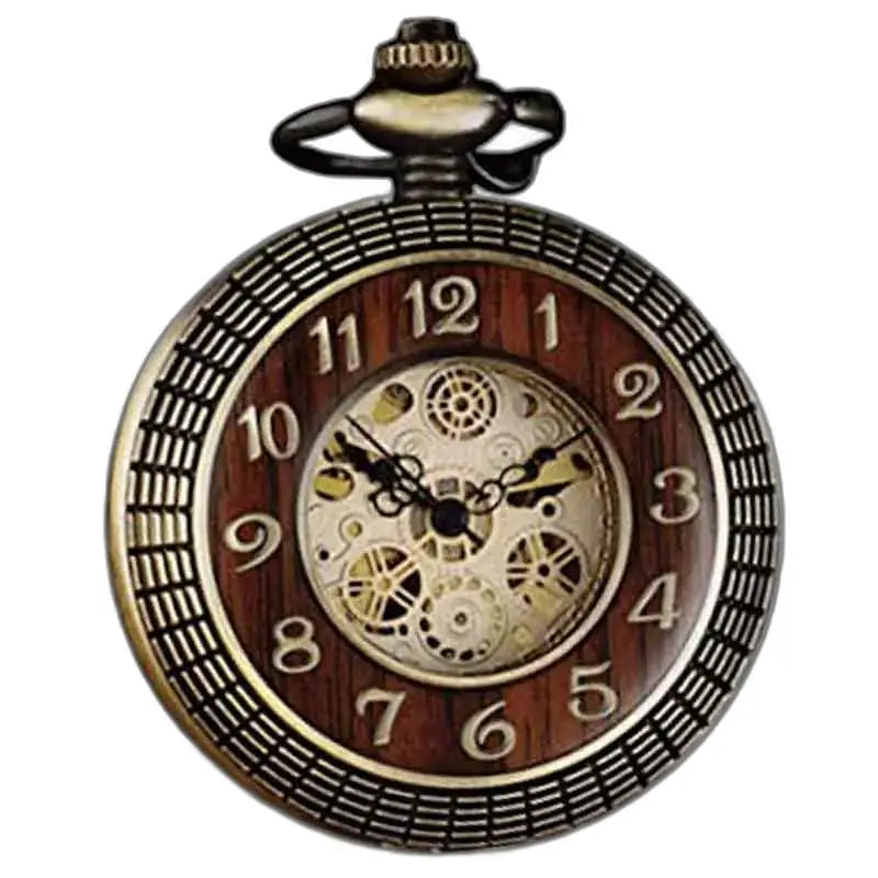 Merbeau automatisk trelommeur med synlig urverk og vintage stil