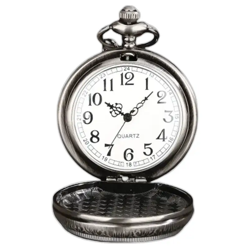 Montre à gousset Zodiaque style vintage avec mécanisme ouvert et détails antiques