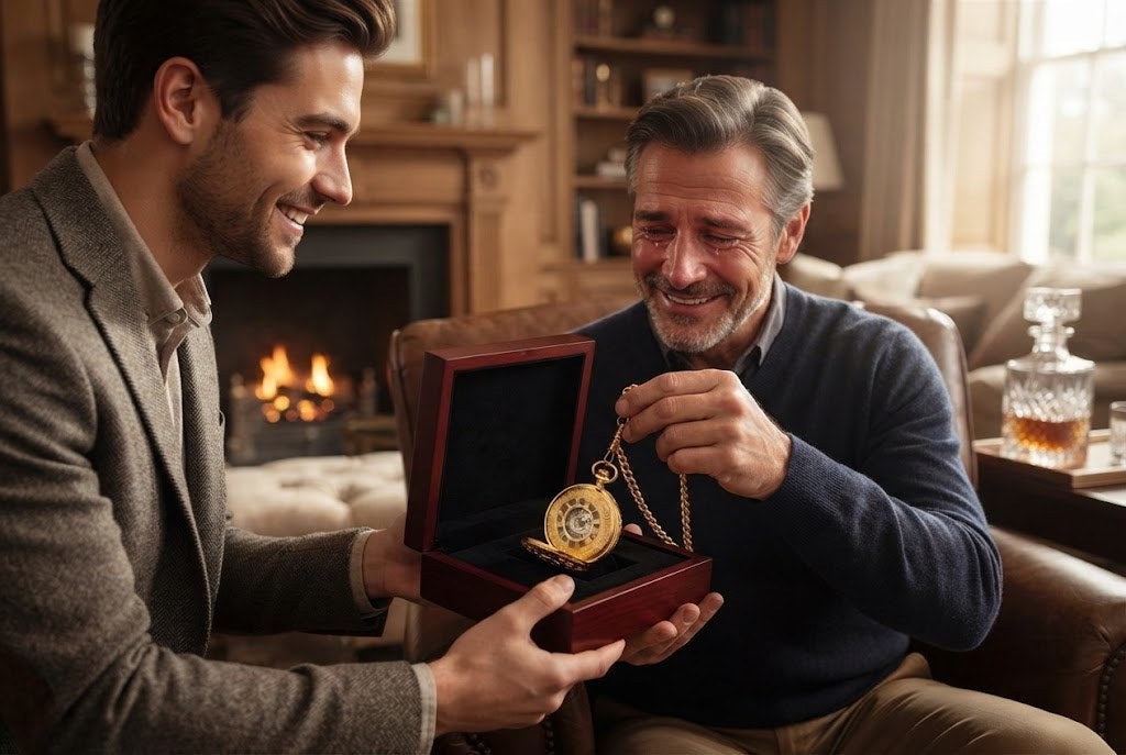 Montre à Gousset Mécanique Double Chasseur - Le cadeau qui fait effet